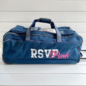 Victoria’s Secret PINK Vintage RSVP Pink A-Lister Rolling Duffle Travel Bag